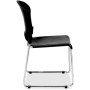 Eurotech S3000 Black Stacking Guest Chair with Glides