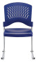 Buy Eurotech S4000 Blue Stacking Guest Chair with Floor Glides