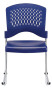 Buy Eurotech S4000 Blue Stacking Guest Chair with Floor Glides