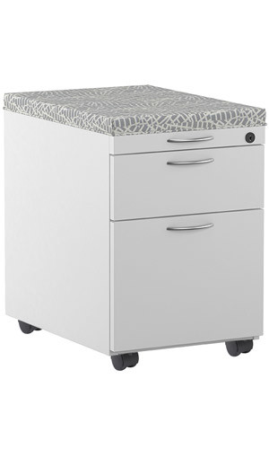 Buy Great Openings cushion top mobile pedestal file cabinet