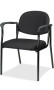 Eurotech Dakota Black Fabric Side Chair black frame