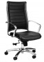 Eurotech Europa Leather High Back Black Leather Chair LE811-BLKL
