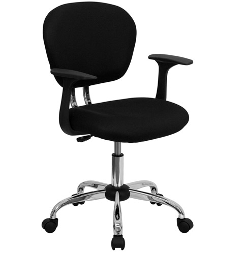 mesh fabric office chair with arms and chrome base - myofficeone mesh fabric office chair with arms and chrome base - myofficeone