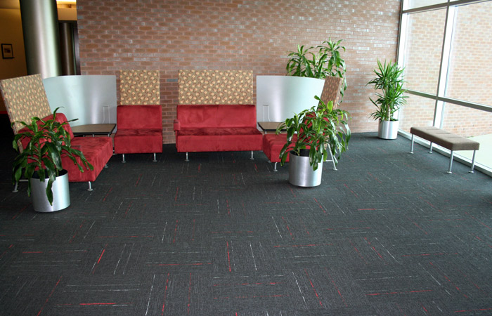 University Student Waiting Area Flooring Installation by Office One