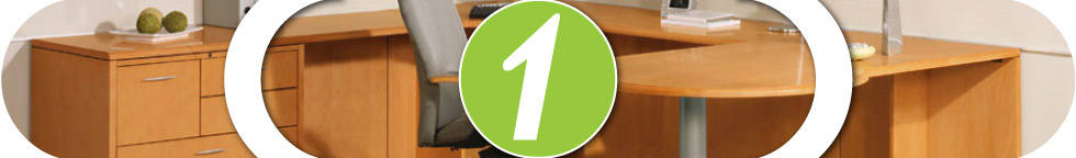 Office Desks and Wood or Laminate Office Suites